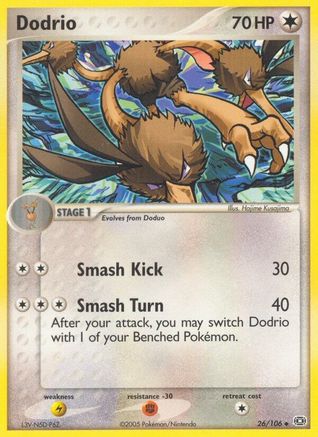 Dodrio/106 - Emerald Reverse Holofoil
