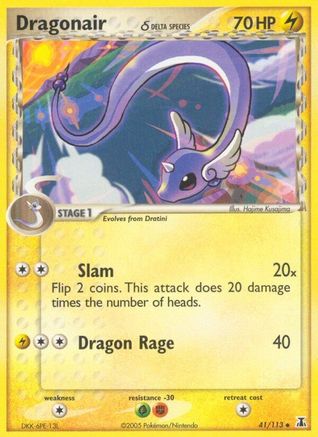 Dragonair - 41/113 (Delta Species) 41/113 - Delta Species Reverse Holofoil