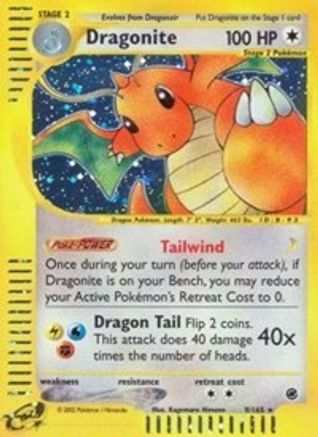 Dragonite (9)/165 - Expedition Reverse Holofoil