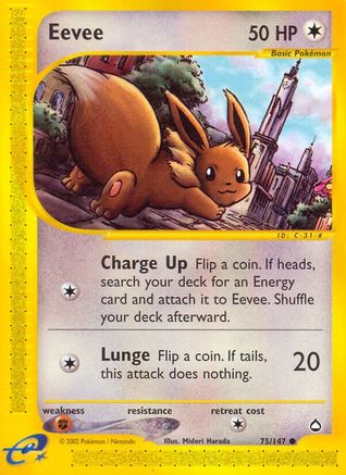 Eevee/147 - Aquapolis Reverse Holofoil