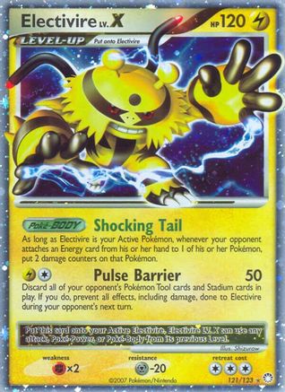 Electivire LV.X/123 - Mysterious Treasures Holofoil