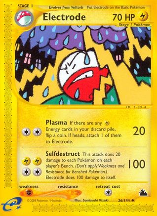 Electrode/144 - Skyridge Reverse Holofoil