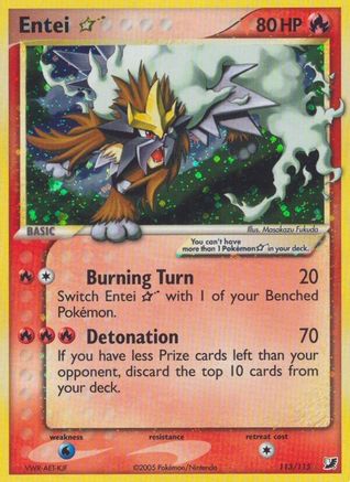 Entei Star/115 - Unseen Forces Holofoil