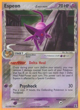 Espeon (Delta Species)/113 - Delta Species Reverse Holofoil