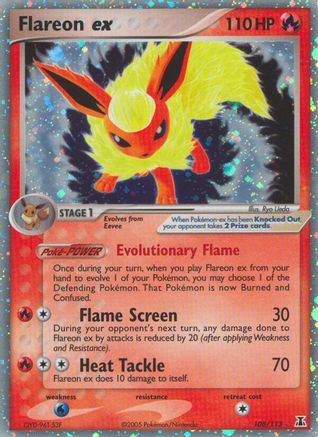Flareon ex/113 - Delta Species Holofoil