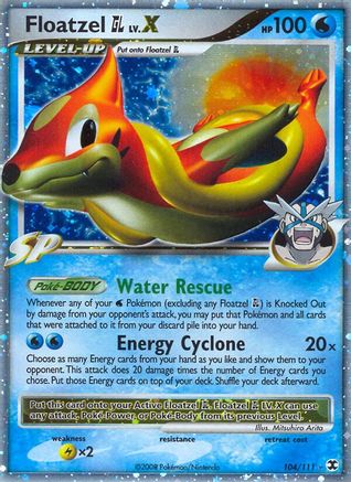 Floatzel GL Lv.X/111 - Rising Rivals Holofoil