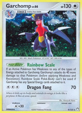 Garchomp/123 - Mysterious Treasures Holofoil
