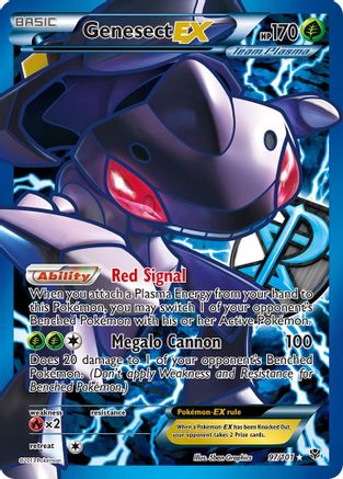 Genesect EX (Team Plasma) (97 Full Art)/101 - Plasma Blast Holofoil