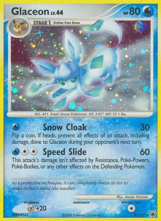 Glaceon (5)/100 - Majestic Dawn Holofoil