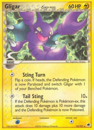 Gligar (Delta Species) 16/101 - Dragon Frontiers