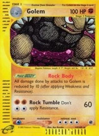 Golem (14)/165 - Expedition Reverse Holofoil