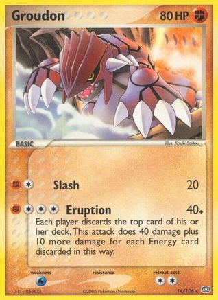 Groudon - 014/106/106 - Emerald Reverse Holofoil