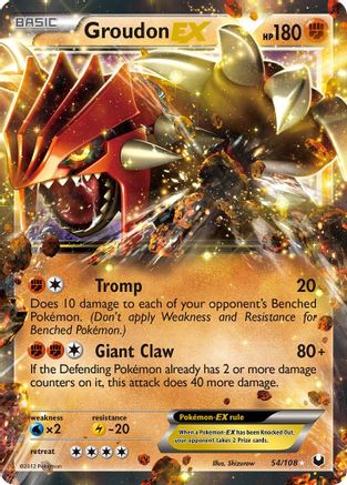 Groudon EX/108 - Dark Explorers Holofoil