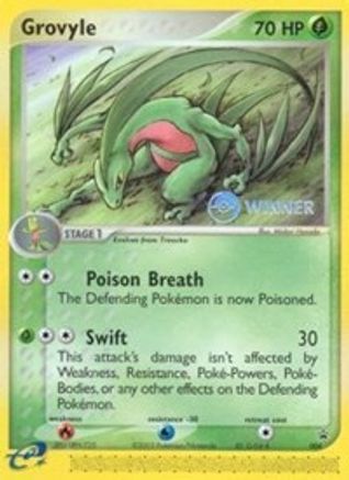 Grovyle - 004 (e-League) [Winner]/40 - Nintendo Promos
