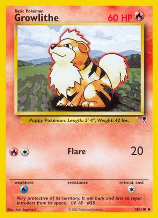 Growlithe/110 - Legendary Collection Reverse Holofoil