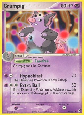 Grumpig/107 - Deoxys Reverse Holofoil