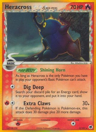 Heracross (Delta Species)/101 - Dragon Frontiers Holofoil