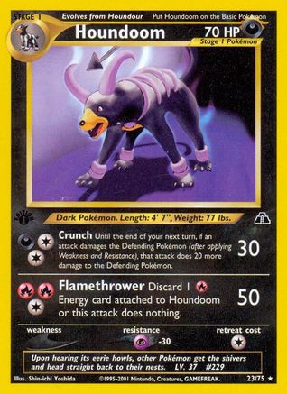 Houndoom (23) 23/75 - Neo Discovery 1st Edition