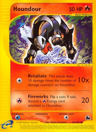 Houndour/144 - Skyridge Reverse Holofoil