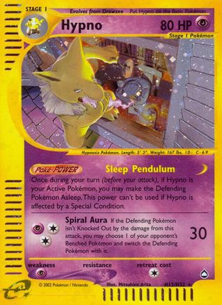 Hypno (H12)/147 - Aquapolis Holofoil