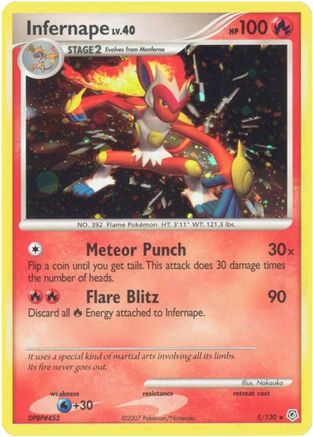 Infernape 5/130 - Diamond and Pearl Holofoil
