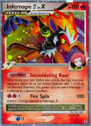 Infernape E4 Lv.X/111 - Rising Rivals Holofoil