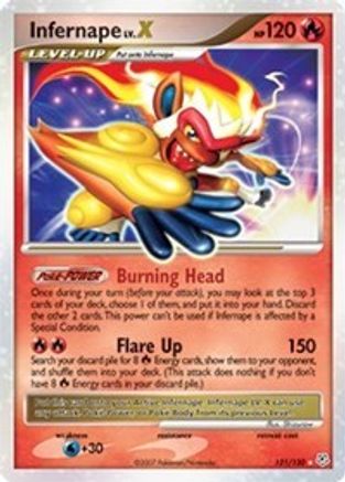 Infernape LV.X/130 - Diamond and Pearl Holofoil