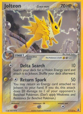 Jolteon (Delta Species)/113 - Delta Species Reverse Holofoil