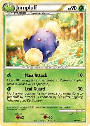 Jumpluff/123 - HeartGold SoulSilver Reverse Holofoil