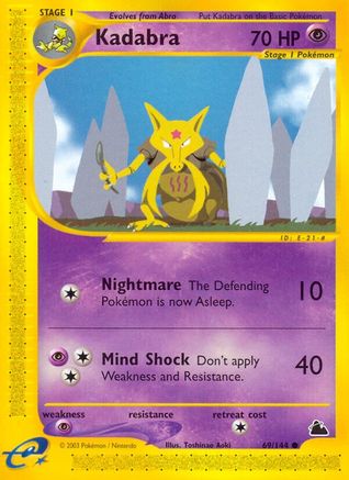 Kadabra/144 - Skyridge Reverse Holofoil