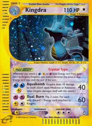 Kingdra (148)/147 - Aquapolis Reverse Holofoil