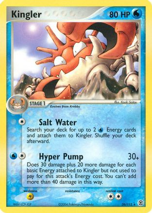 Kingler/112 - FireRed & LeafGreen Reverse Holofoil