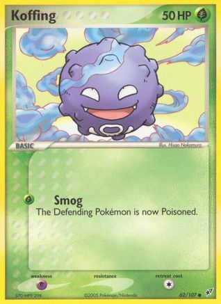Koffing/107 - Deoxys Reverse Holofoil
