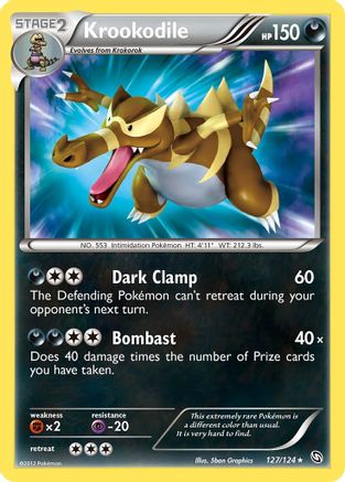 Krookodile/124 - Dragons Exalted Holofoil