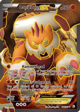 Landorus EX (144 Full Art)/149 - Boundaries Crossed Holofoil