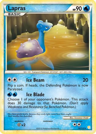 Lapras/123 - HeartGold SoulSilver Reverse Holofoil