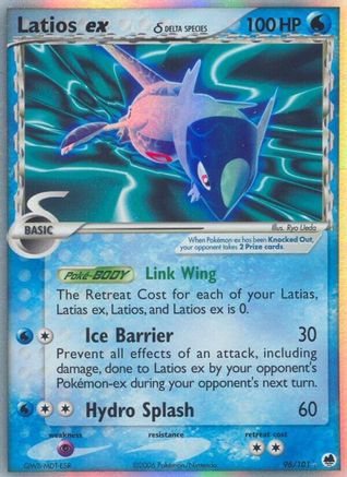 Latios ex (Delta Species)/101 - Dragon Frontiers Holofoil