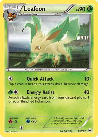 Leafeon/108 - Dark Explorers Reverse Holofoil