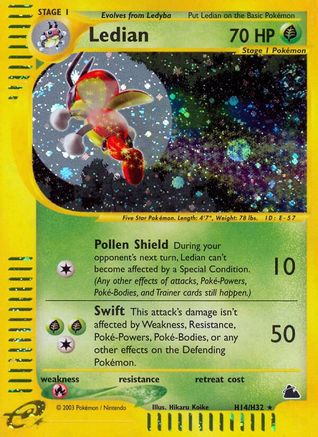 Ledian (H14)/144 - Skyridge Holofoil