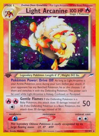 Light Arcanine/105 - Neo Destiny Unlimited Holofoil