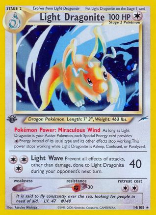 Light Dragonite/105 - Neo Destiny 1st Edition Holofoil