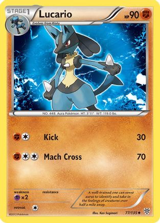 Lucario (77)/135 - Plasma Storm Reverse Holofoil