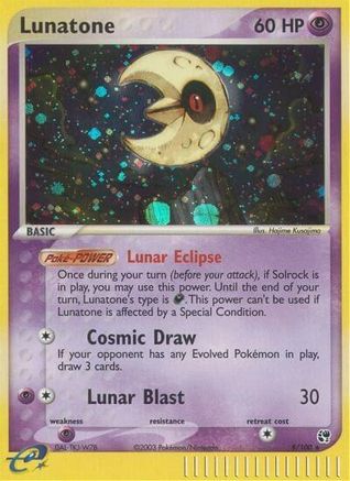 Lunatone/100 - Sandstorm Reverse Holofoil