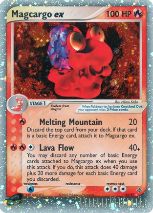 Magcargo ex/97 - Dragon Holofoil