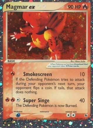 Magmar ex/109 - Ruby and Sapphire Holofoil