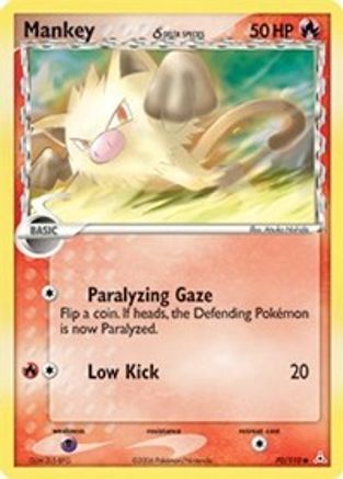 Mankey (Delta Species) 70/110 - Holon Phantoms Reverse Holofoil