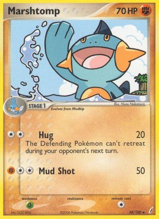 Marshtomp - 038/100 38/100 - Crystal Guardians Reverse Holofoil