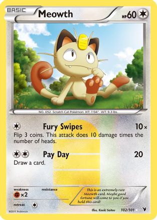 Meowth/101 - Noble Victories Holofoil