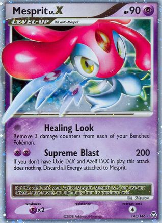 Mesprit LV.X/146 - Legends Awakened Holofoil