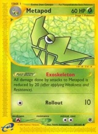 Metapod/165 - Expedition Reverse Holofoil